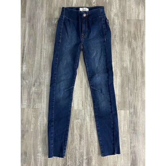 Free People Womens Navy skinny Jeans  blue choose size - Picture 1 of 3